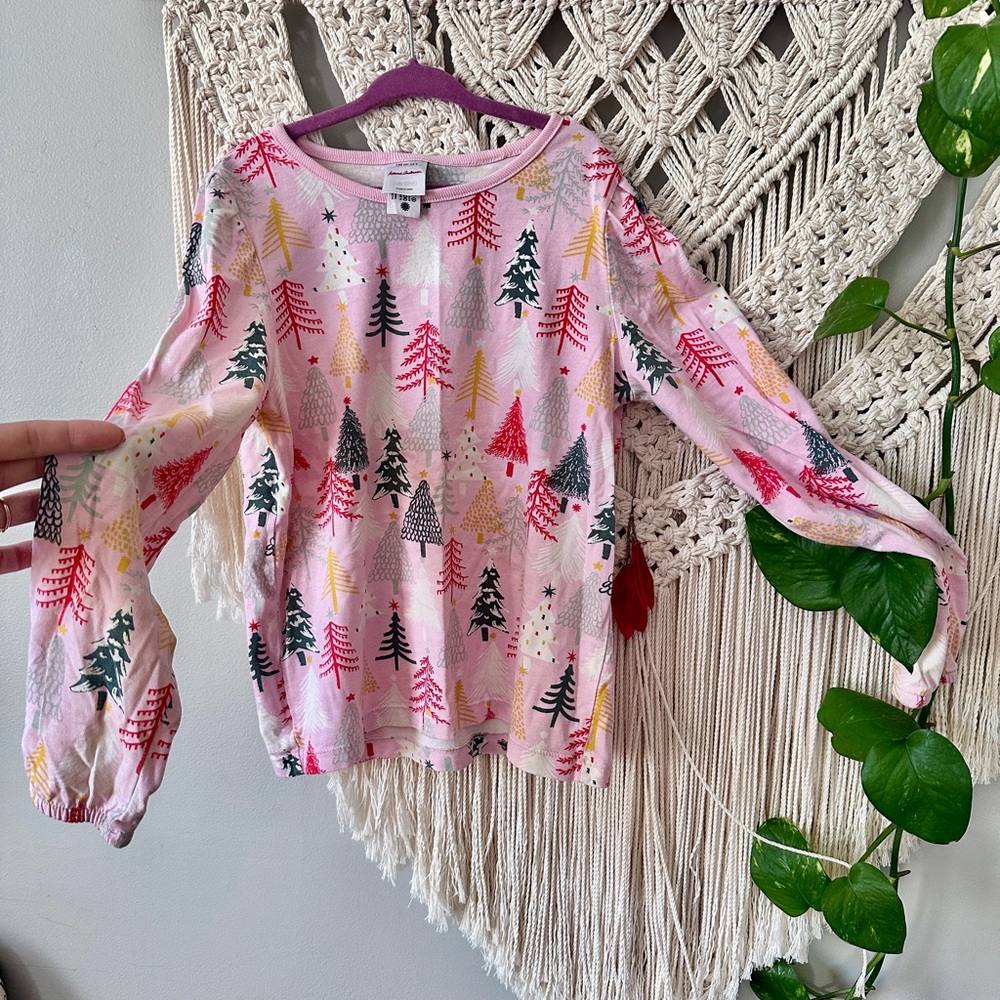 Hanna Andersson Multicolor Tree Print Sweater